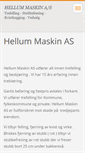 Mobile Screenshot of hellum-maskin.com